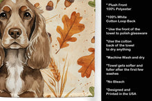 Load image into Gallery viewer, Chocolate Cocker Spaniel Heirloom Fall Kitchen Towel