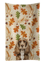 Load image into Gallery viewer, Chocolate Cocker Spaniel Heirloom Fall Kitchen Towel