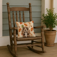 Load image into Gallery viewer, Chocolate Cocker Spaniel Heirloom Fall Throw Pillow