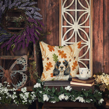 Load image into Gallery viewer, Parti Cocker Spaniel Heirloom Fall Throw Pillow