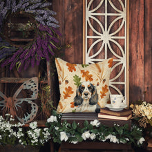 Load image into Gallery viewer, Parti Cocker Spaniel Heirloom Fall Throw Pillow