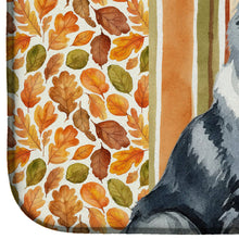 Load image into Gallery viewer, Blue Merle Collie Heirloom Fall Dish Drying Mat