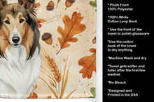 Load image into Gallery viewer, Sable Collie Heirloom Fall Kitchen Towel