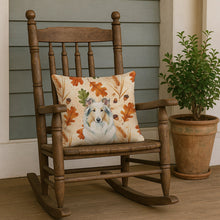 Load image into Gallery viewer, White Collie Heirloom Fall Throw Pillow