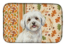 Load image into Gallery viewer, Coton de Tulear Heirloom Fall Dish Drying Mat