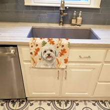 Load image into Gallery viewer, Coton de Tulear Heirloom Fall Kitchen Towel