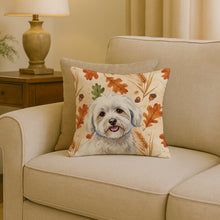 Load image into Gallery viewer, Coton de Tulear Heirloom Fall Throw Pillow
