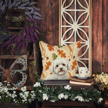 Load image into Gallery viewer, Coton de Tulear Heirloom Fall Throw Pillow