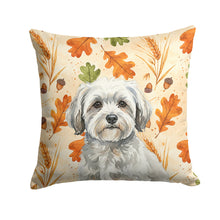 Load image into Gallery viewer, White with Gray Coton de Tulear Heirloom Fall Throw Pillow