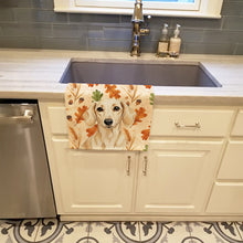 Load image into Gallery viewer, Cream Dachshund Heirloom Fall Kitchen Towel