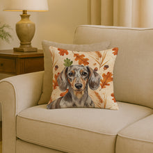 Load image into Gallery viewer, Dapple Dachshund Heirloom Fall Throw Pillow