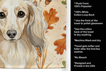 Load image into Gallery viewer, Longhaired Cream Dachshund Heirloom Fall Kitchen Towel