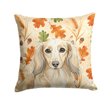 Load image into Gallery viewer, Longhaired Cream Dachshund Heirloom Fall Throw Pillow