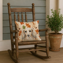 Load image into Gallery viewer, Longhaired Cream Dachshund Heirloom Fall Throw Pillow