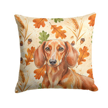 Load image into Gallery viewer, Red Brown Dachshund Heirloom Fall Throw Pillow