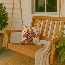 Load image into Gallery viewer, Wirehaired Red Dachshund Heirloom Fall Throw Pillow