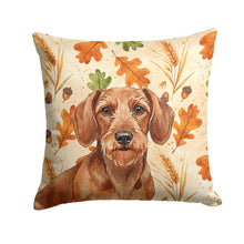 Load image into Gallery viewer, Wirehaired Red Dachshund Heirloom Fall Throw Pillow
