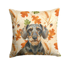 Load image into Gallery viewer, Wirehaired Wild Boar Dachshund Heirloom Fall Throw Pillow