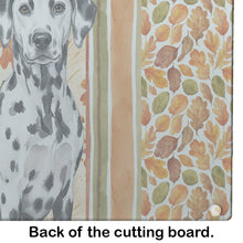 Load image into Gallery viewer, Dalmatian Heirloom Fall Glass Cutting Board