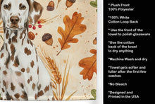 Load image into Gallery viewer, Liver Dalmatian Heirloom Fall Kitchen Towel