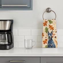 Load image into Gallery viewer, Blue Doberman Pinscher Heirloom Fall Kitchen Towel