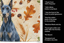 Load image into Gallery viewer, Blue Doberman Pinscher Heirloom Fall Kitchen Towel