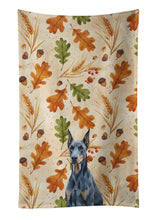 Load image into Gallery viewer, Blue Doberman Pinscher Heirloom Fall Kitchen Towel
