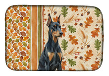 Load image into Gallery viewer, Doberman Pinscher Heirloom Fall Dish Drying Mat