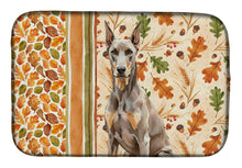 Load image into Gallery viewer, Fawn Doberman Pinscher Heirloom Fall Dish Drying Mat