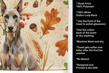 Load image into Gallery viewer, Fawn Doberman Pinscher Heirloom Fall Kitchen Towel