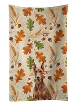 Load image into Gallery viewer, Red Doberman Pinscher Heirloom Fall Kitchen Towel