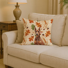 Load image into Gallery viewer, Red Doberman Pinscher Heirloom Fall Throw Pillow