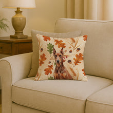 Load image into Gallery viewer, Red Doberman Pinscher Heirloom Fall Throw Pillow