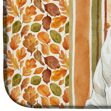 Load image into Gallery viewer, Dogo Argentino Heirloom Fall Dish Drying Mat