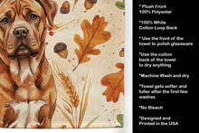 Load image into Gallery viewer, Mahogany Dogue de Bordeaux Heirloom Fall Kitchen Towel