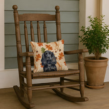 Load image into Gallery viewer, Black English Cocker Spaniel Heirloom Fall Throw Pillow