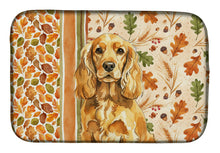 Load image into Gallery viewer, Golden English Cocker Spaniel Heirloom Fall Dish Drying Mat