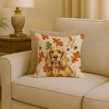 Load image into Gallery viewer, Golden English Cocker Spaniel Heirloom Fall Throw Pillow