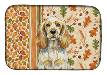 Load image into Gallery viewer, Lemon Roan English Cocker Spaniel Heirloom Fall Dish Drying Mat