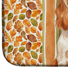 Load image into Gallery viewer, Orange Roan English Cocker Spaniel Heirloom Fall Dish Drying Mat