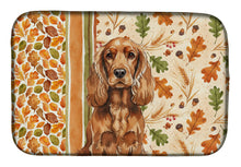Load image into Gallery viewer, Red English Cocker Spaniel Heirloom Fall Dish Drying Mat
