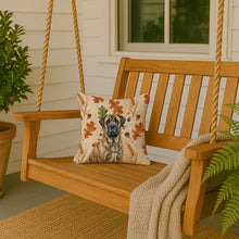 Load image into Gallery viewer, Brindle English Mastiff Heirloom Fall Throw Pillow