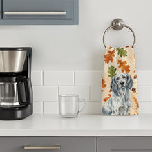 Load image into Gallery viewer, Blue Belton English Setter Heirloom Fall Kitchen Towel