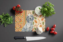 Load image into Gallery viewer, Blue Belton English Setter Heirloom Fall Glass Cutting Board