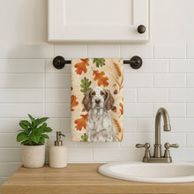 Load image into Gallery viewer, Liver Belton English Setter Heirloom Fall Kitchen Towel