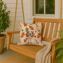 Load image into Gallery viewer, Orange Belton English Setter Heirloom Fall Throw Pillow