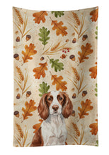 Load image into Gallery viewer, Liver and White English Springer Spaniel Heirloom Fall Kitchen Towel