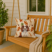 Load image into Gallery viewer, Liver and White English Springer Spaniel Heirloom Fall Throw Pillow