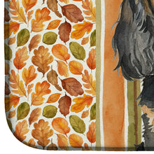 Load image into Gallery viewer, Black and Tan English Toy Spaniel Heirloom Fall Dish Drying Mat