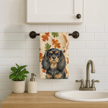 Load image into Gallery viewer, Black and Tan English Toy Spaniel Heirloom Fall Kitchen Towel